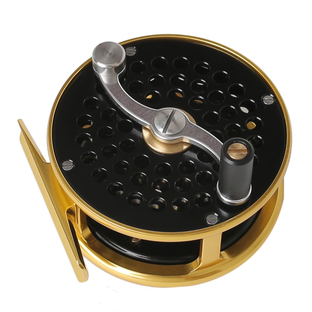 Raprance vintage reel quick-convert drag enabling ambidextrous use.