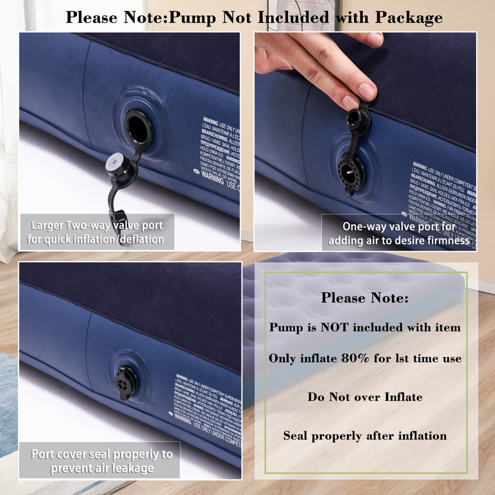 RAPTAVIS mattress inflates and deflates easily for quick setup