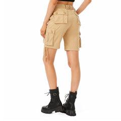 Raroauf cargo shorts woven cotton twill for durable everyday wear