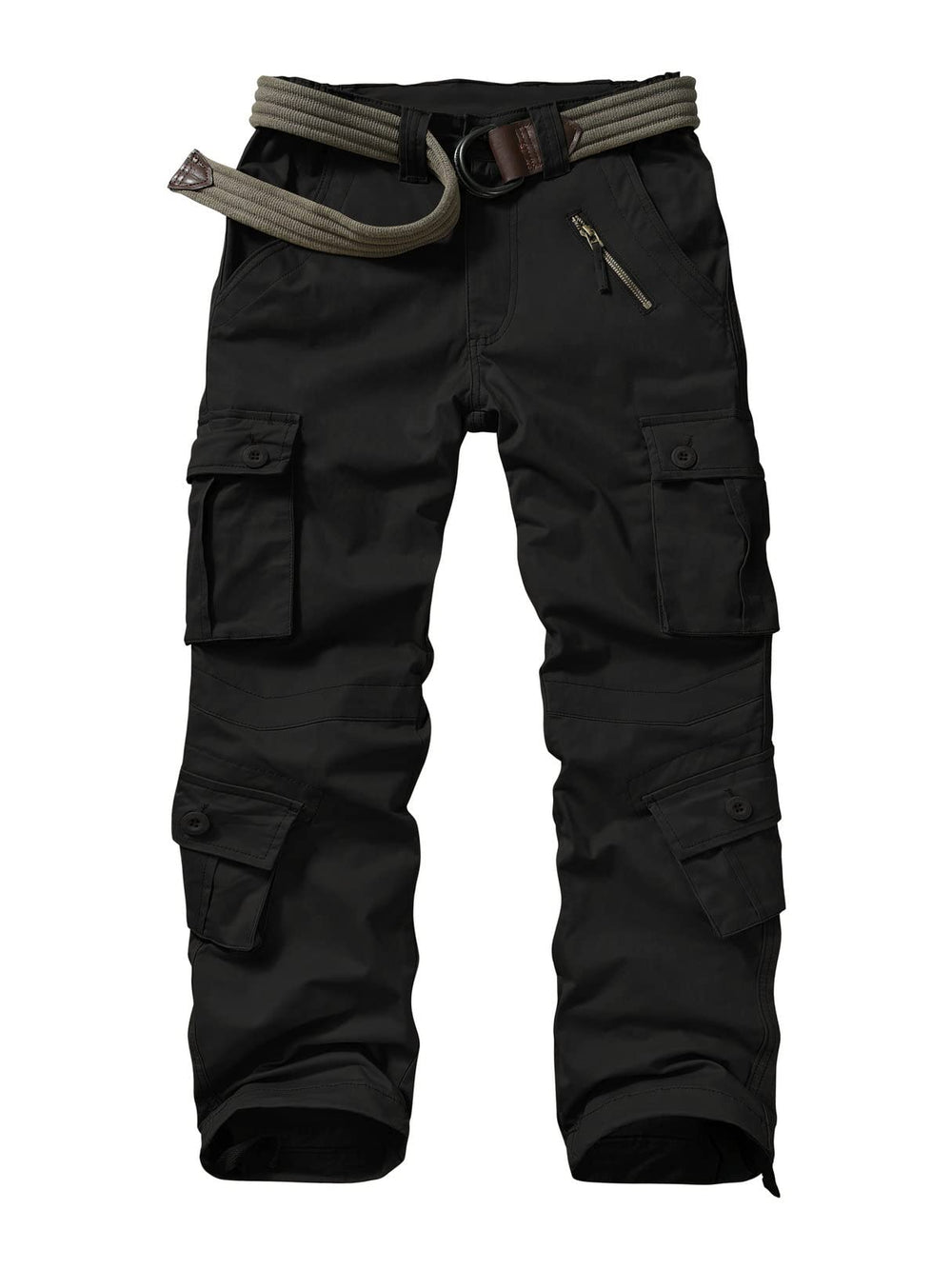 Raroauf work cargo pants front view show rugged outdoor-ready styling