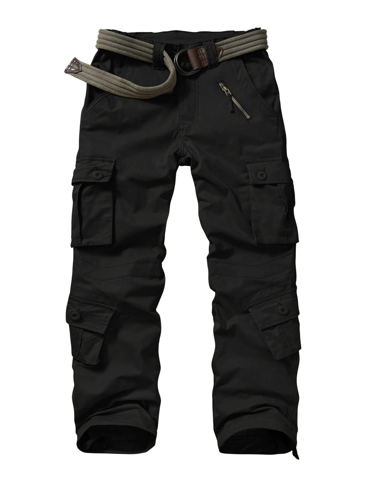 Raroauf work cargo pants front view show rugged outdoor-ready styling