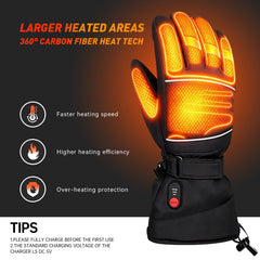 RARE SPACE heated gloves inner view highlights cozy insulation for cold rides