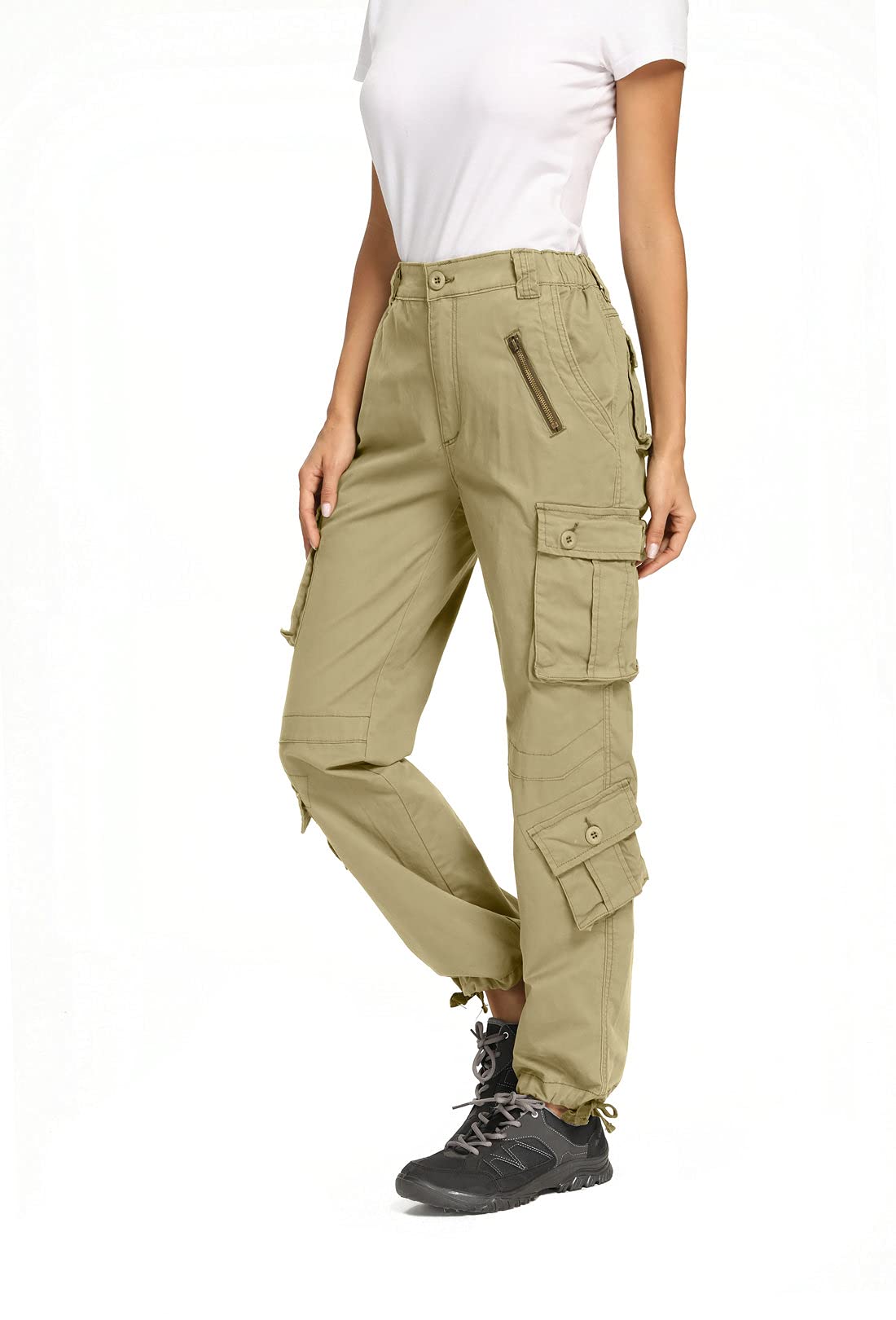 Raroauf work cargo pants back view emphasizing durable rip-stop fabric and fit.