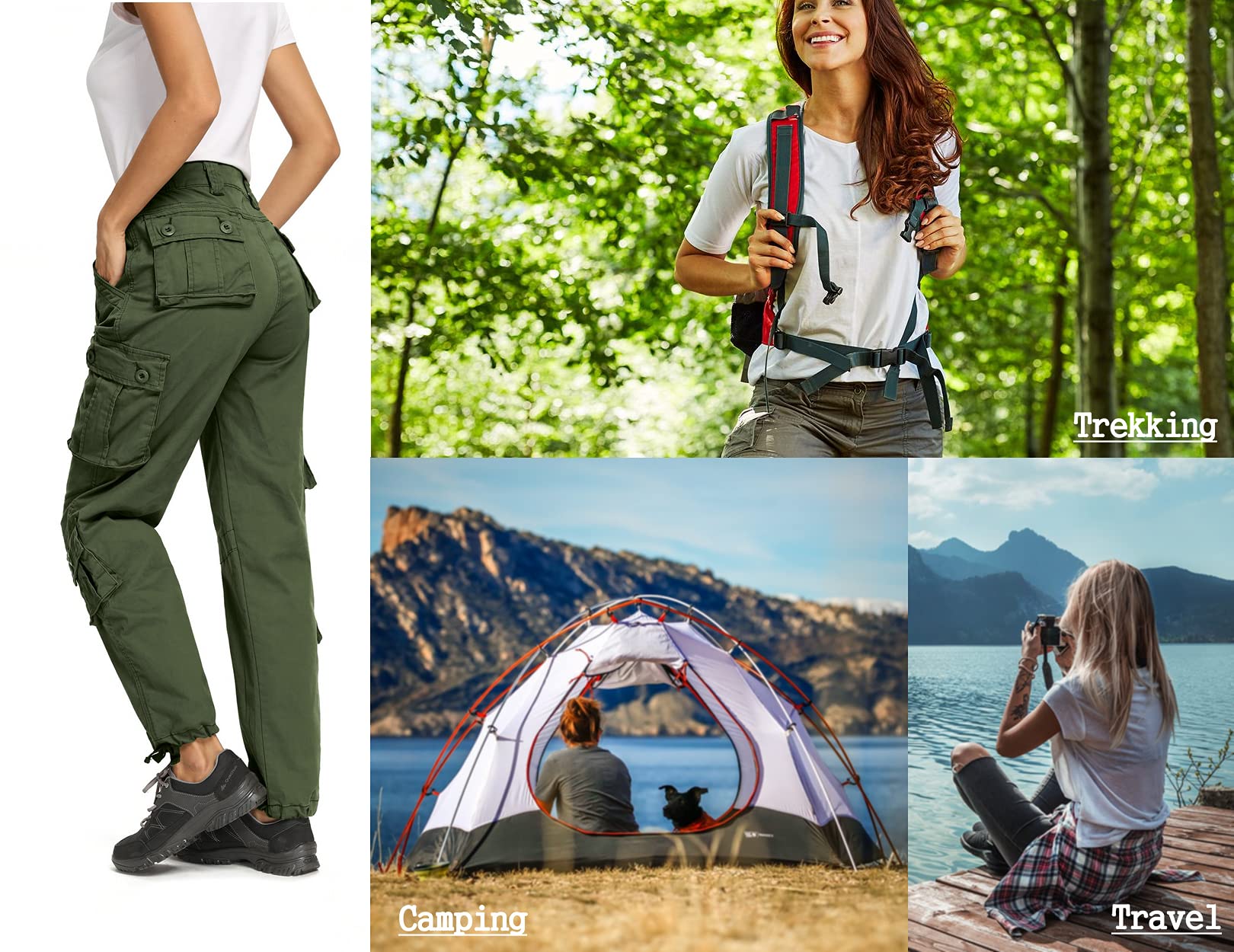 Raroauf work cargo pants straight leg view suitable for layered outfits.