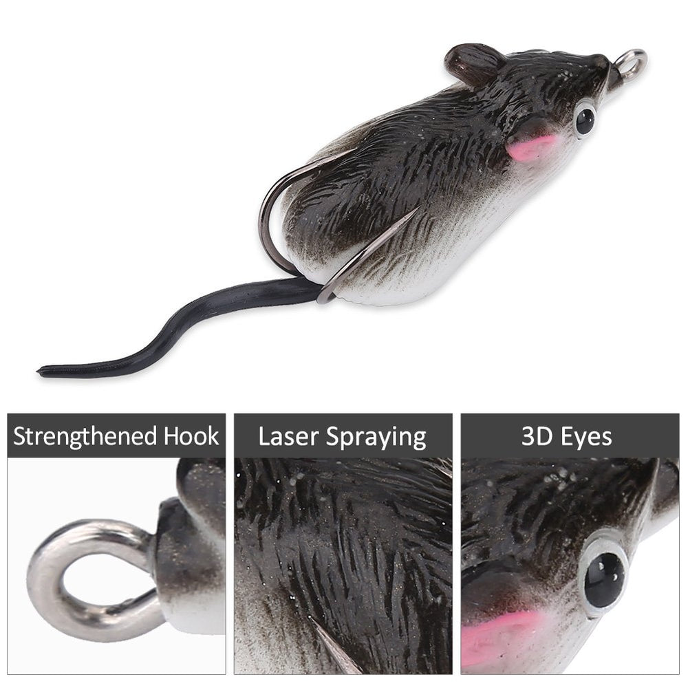 Rat Lure Dark Grey – overall dimensions (5 cm)