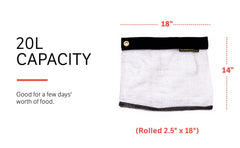 RATSACK built-in grommet enables easy hanging at the campsite.