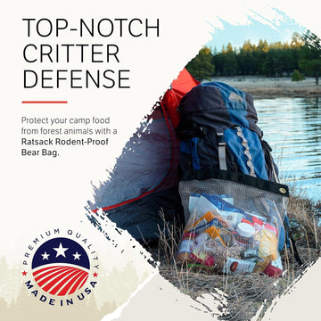 RATSACK lightweight packable design on trail-ready kit stresses easy transport.