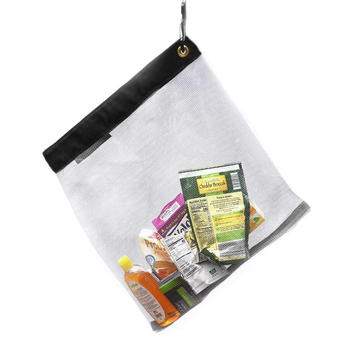 RATSACK ultralight stainless steel mesh bear bag for camping food.