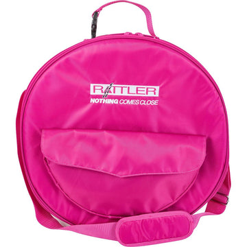 Rattler Raspberry Hot Pink Breakaway Rope Bag with open lid for fast rope retrieval during practice.