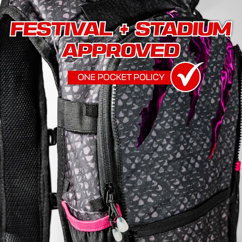 RaveRunner dino festival anti-theft design protects belongings