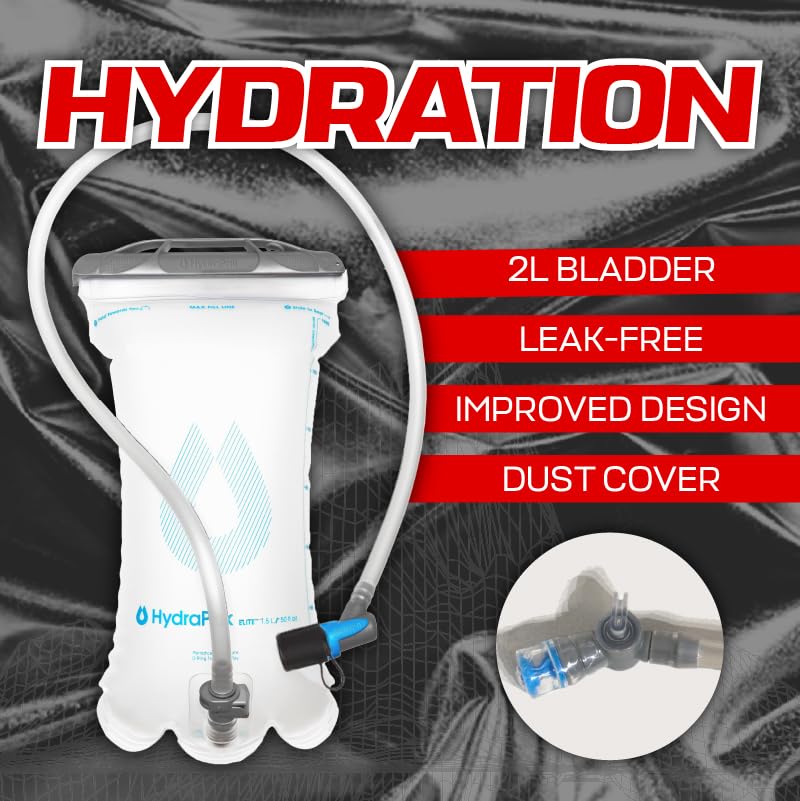 RaverRunner Clear Hydration Pack back panel, breathable comfort for all-day wear