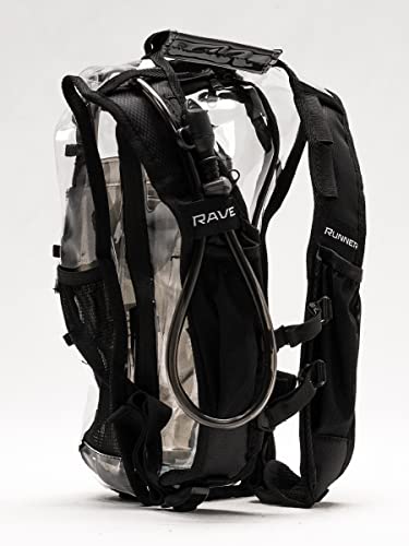 RaverRunner Clear Hydration Pack transparent design passes security checks with ease