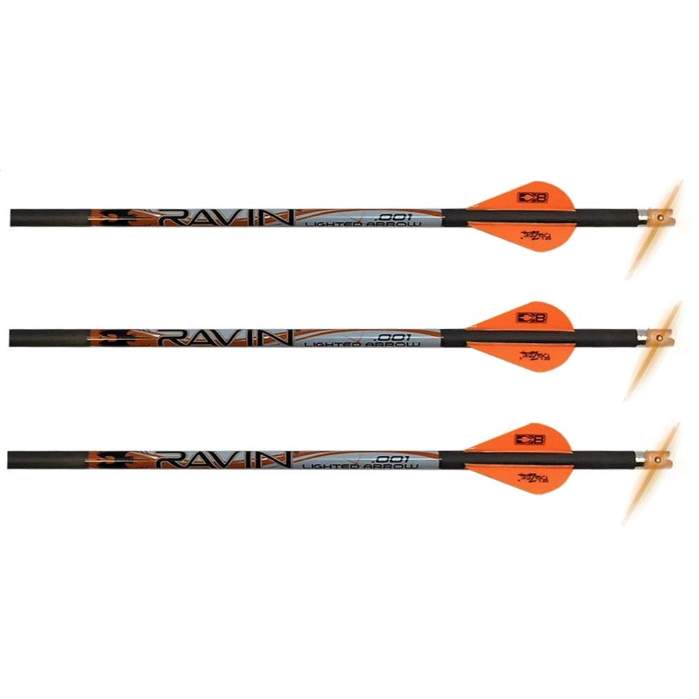 RAVIN bolts flight-profile closeup shows 2-inch vanes and durable aluminum components for stability.