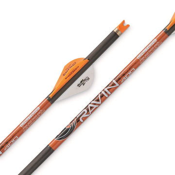 Ravin crossbow bolts brass inserts and aluminum nocks for durable tip changes.