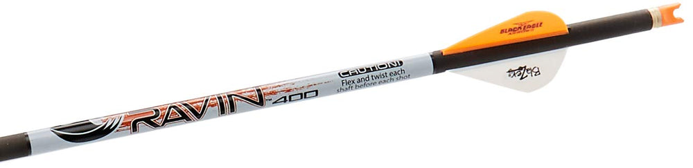 Ravin crossbow bolts featuring 2in vanes for stable flight and quick bolt recovery.