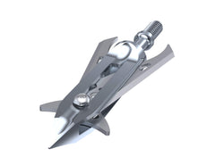RAVIN titanium broadheads blades deployed close-up for clean 2-inch cutting performance on impact.