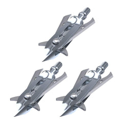 RAVIN titanium broadheads ferrule close-up shows internal spring clip for secure flight and quick field replacement.