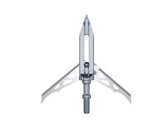 RAVIN titanium broadheads front view highlights compact design and strong Ti6AL4V construction for field reliability.