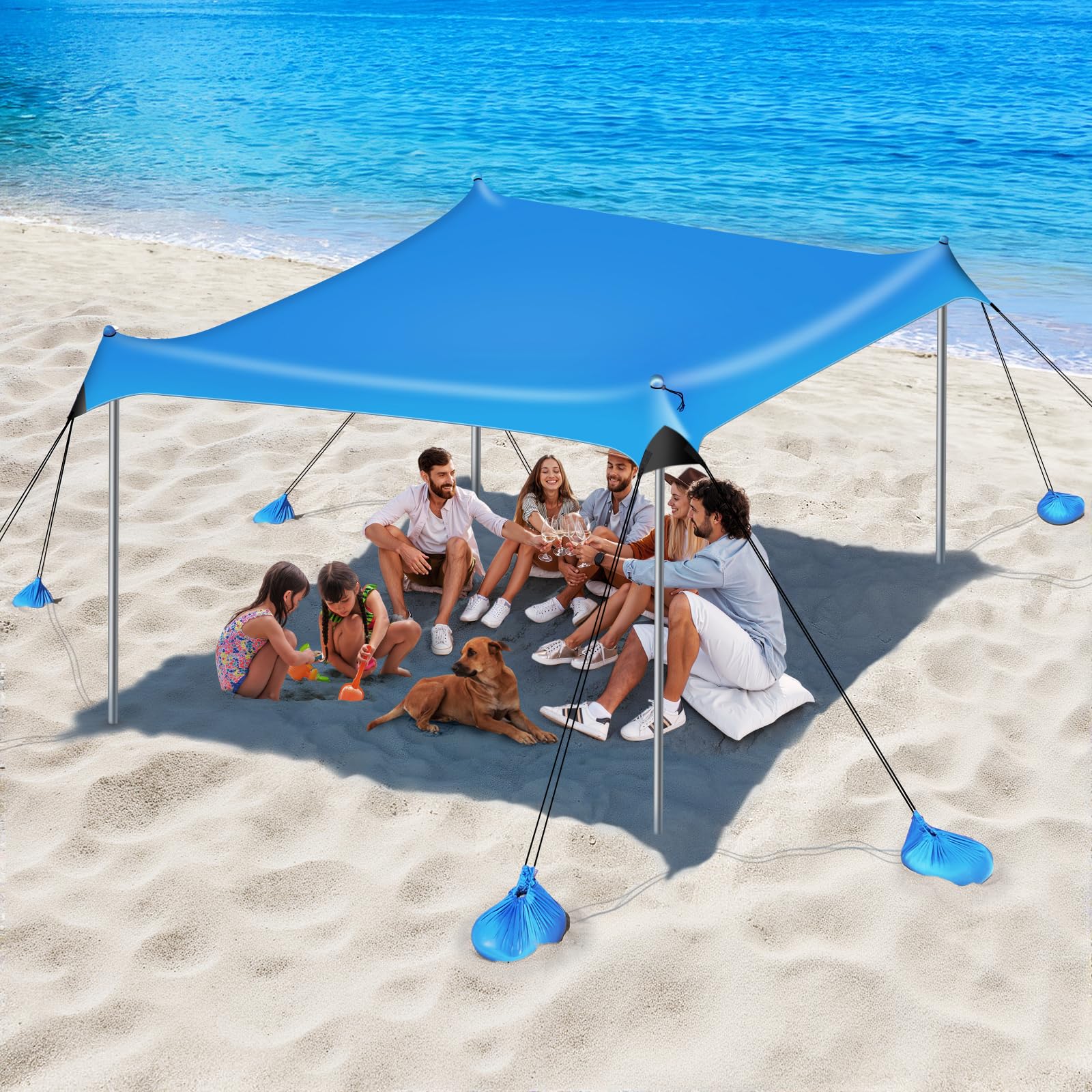 Raynesys Beach Tent sun shelter for spacious outdoor gatherings