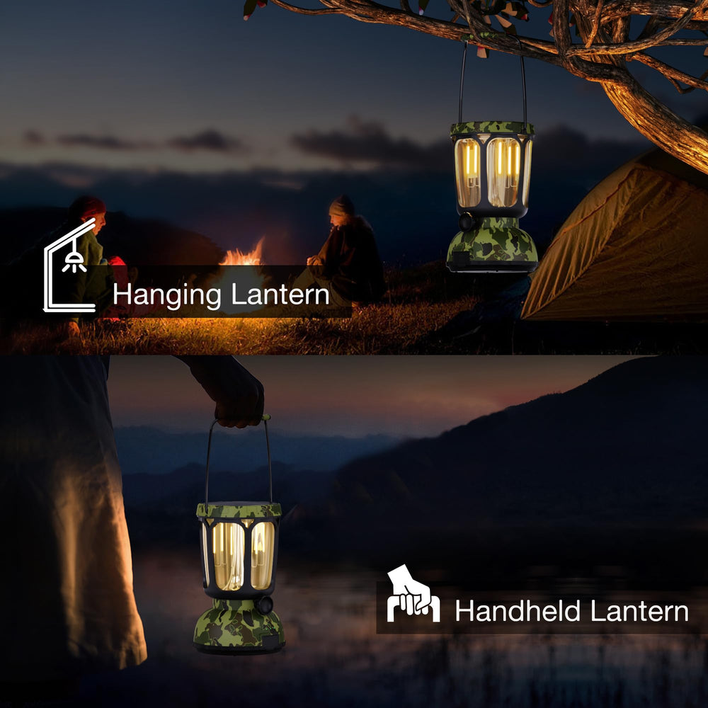 Raynic lantern USB charging phone during an emergency