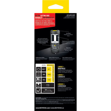 Rayovac DIYLN3D-BA rugged lantern ready for survival kits