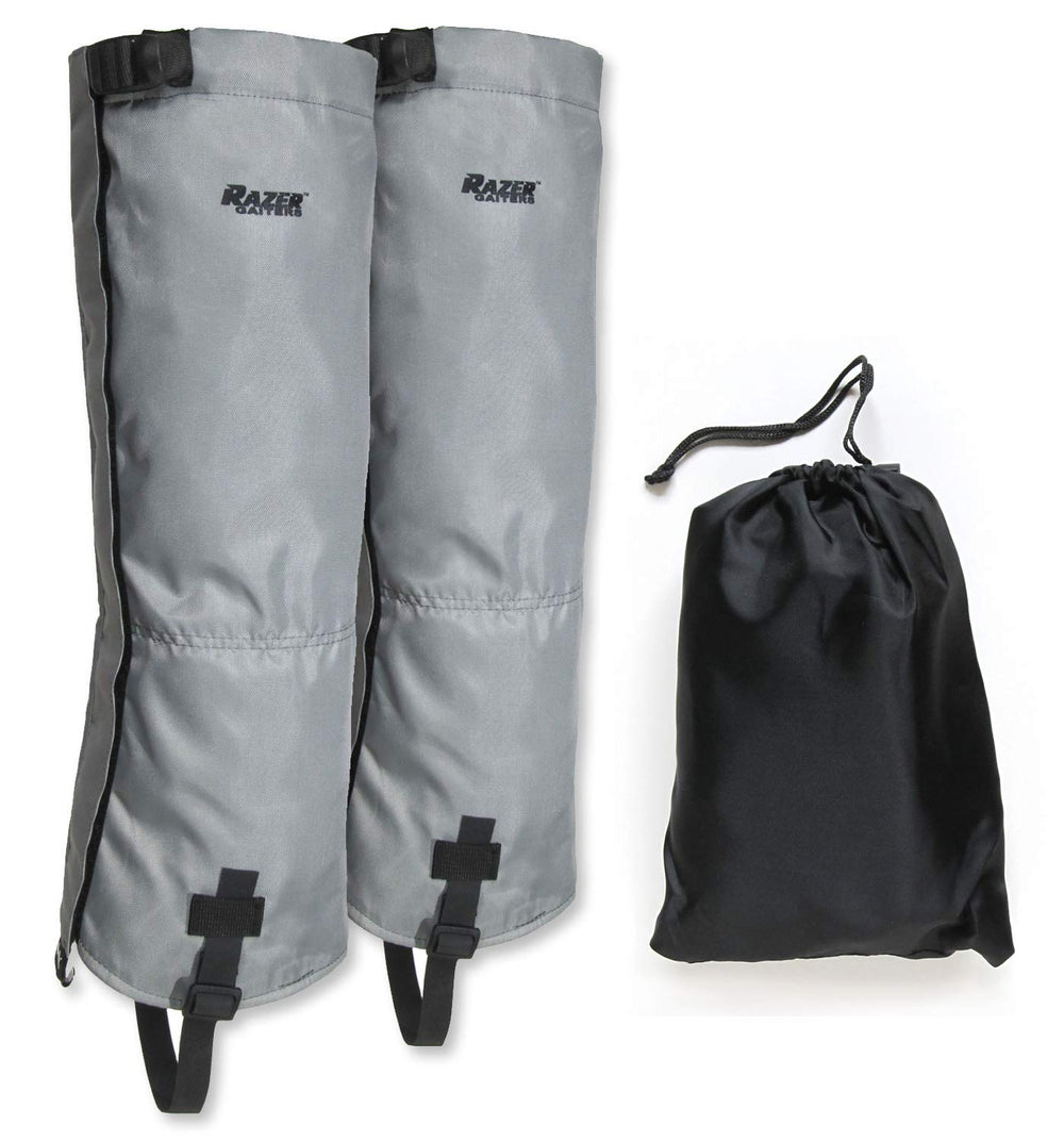Razer Gaiters drawstring bag for easy storage and transport.