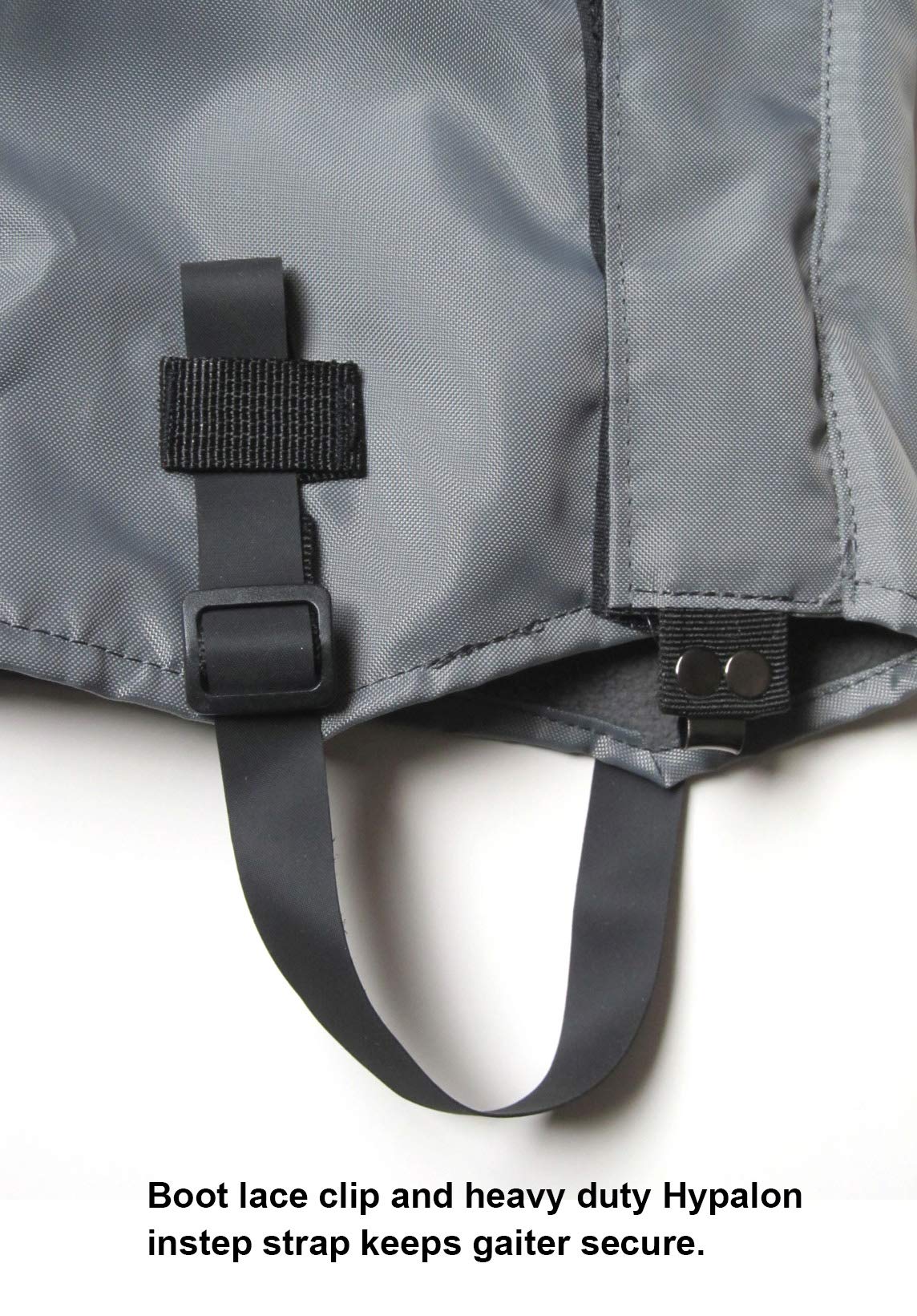 Razer Gaiters fleece lining delivers cozy warmth on cold treks.