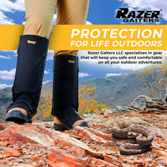 Razer Snake Gaiters with adjustable straps deliver secure, comfortable fit.