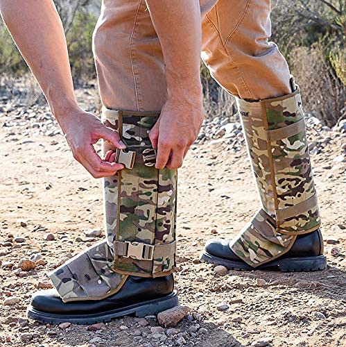 Razer Snake Gaiters in use on trail protecting against sticks and briars