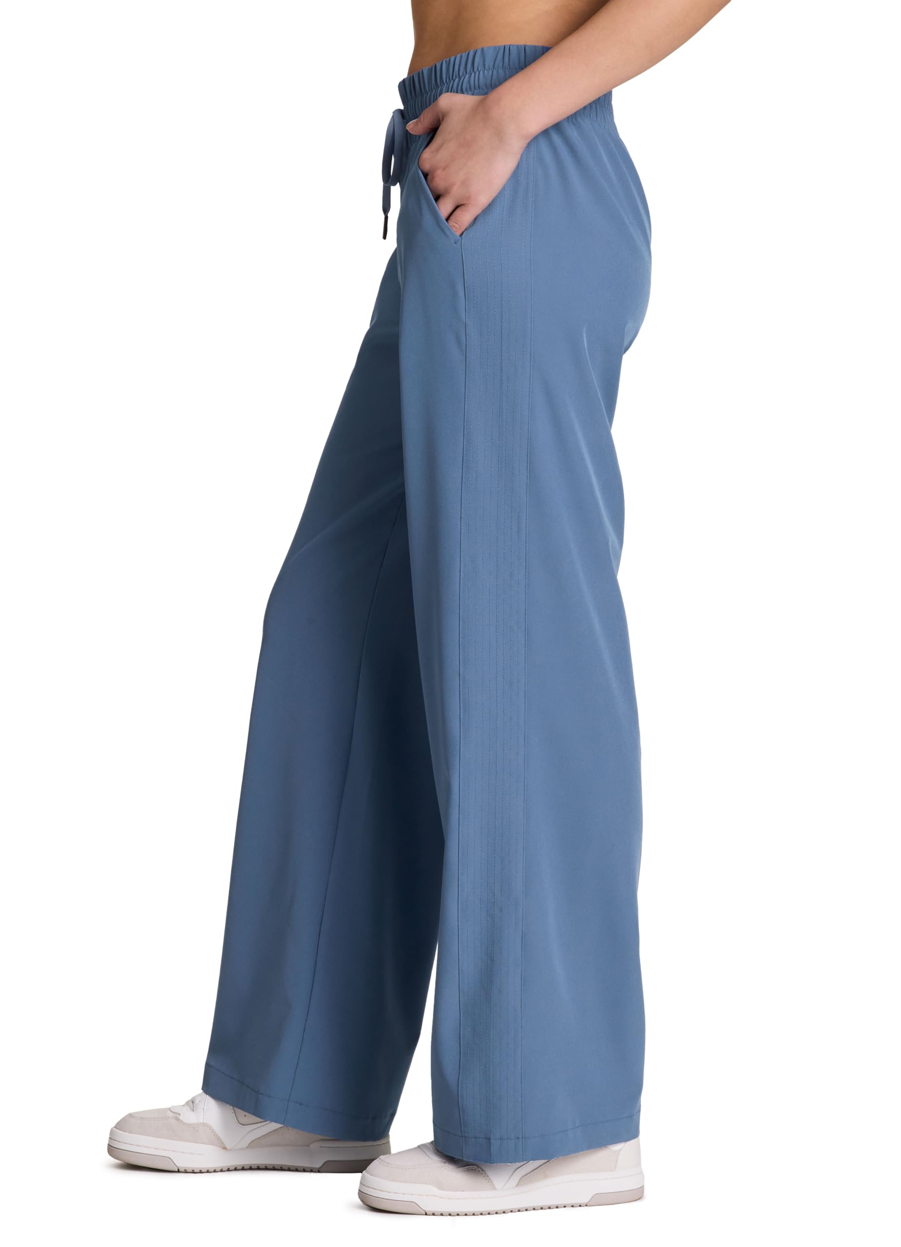 RBX wide leg pant 30-inch inseam detail supports full-length coverage.
