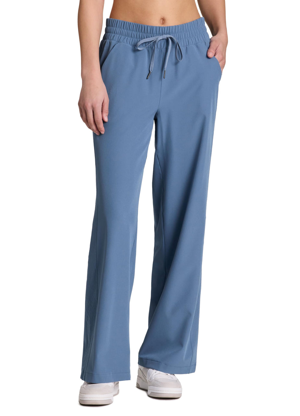 RBX wide leg pant relaxed fit silhouette suitable for lounging and active weekends.