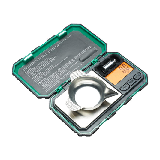 RCBS 1500-Grain Pocket Scale model 98914 in green