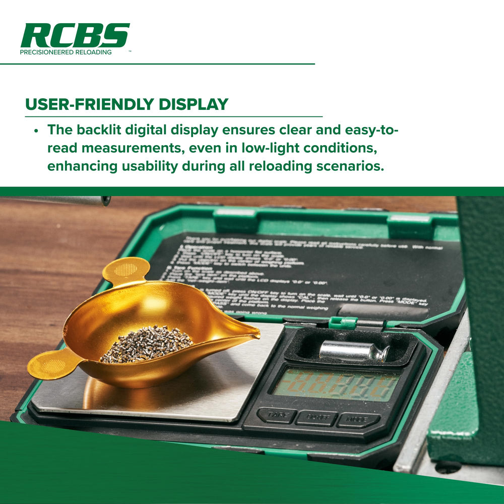 RCBS pocket scale digital display readable