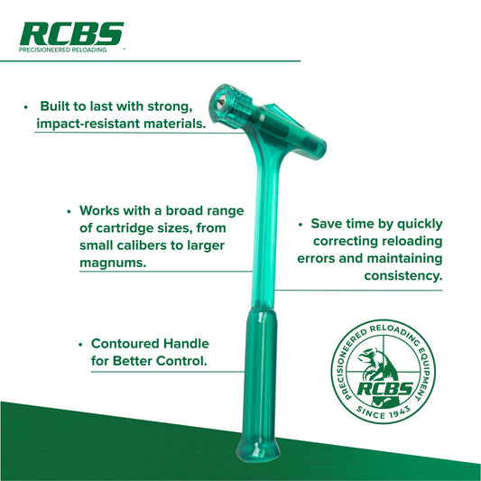 RCBS POW'R Pull II Bullet Puller close-up with chucks