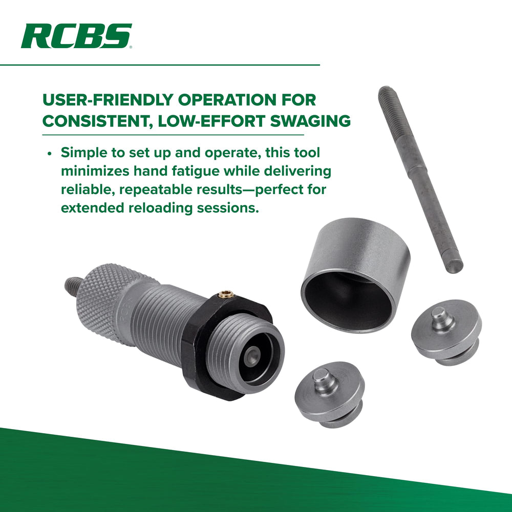 Compatible with single stage and turret presses