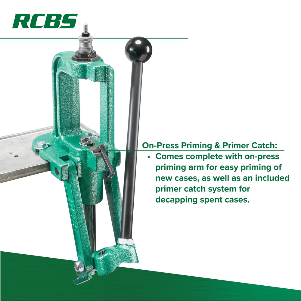RCBS Rock Chucker Supreme setup illustrating reliability on a reloading bench