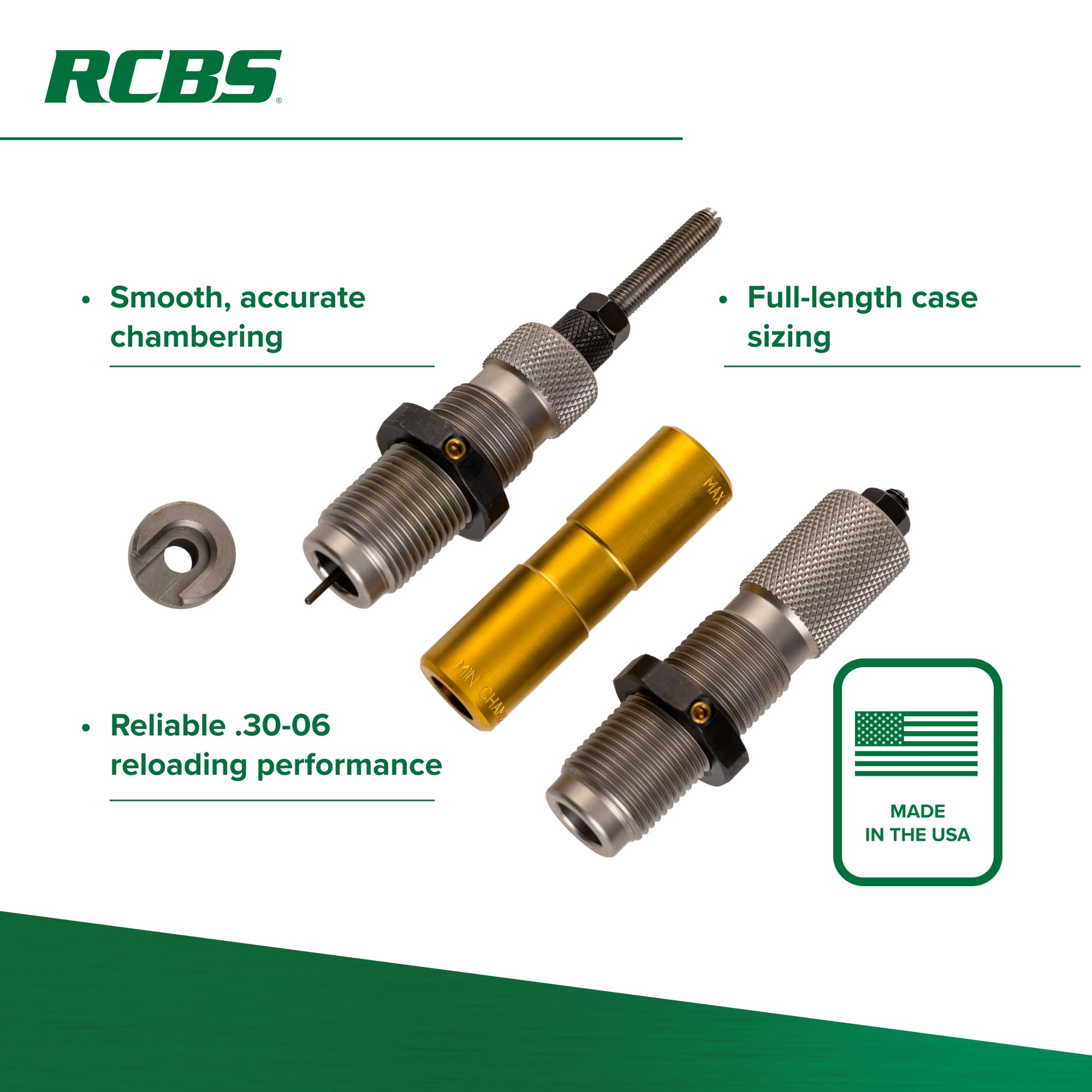 RCBS Supreme Die Set with shell holder ready for quick, reliable shell handling.