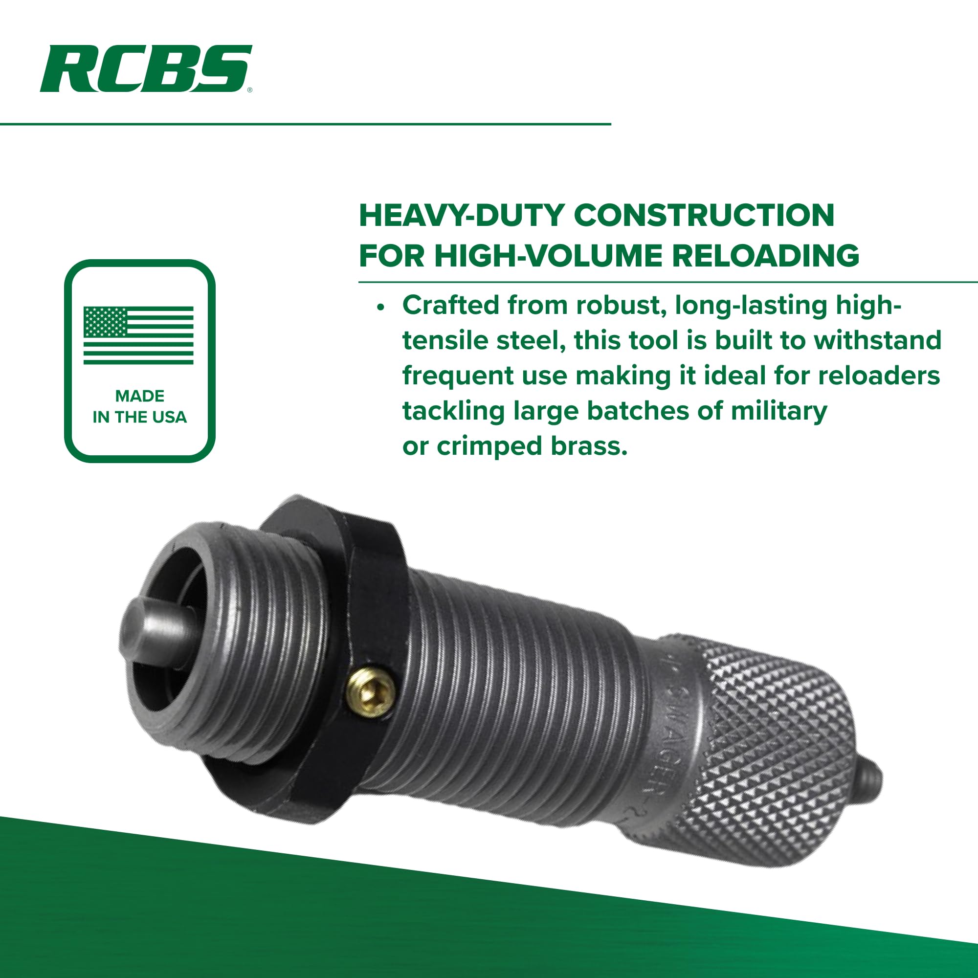 Swager die body with locking ring