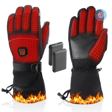 RDGDFONG heated gloves waterproof outer shell for winter warmth.