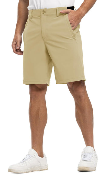 Rdruko golf shorts apricot color detail highlighting breathable fabric