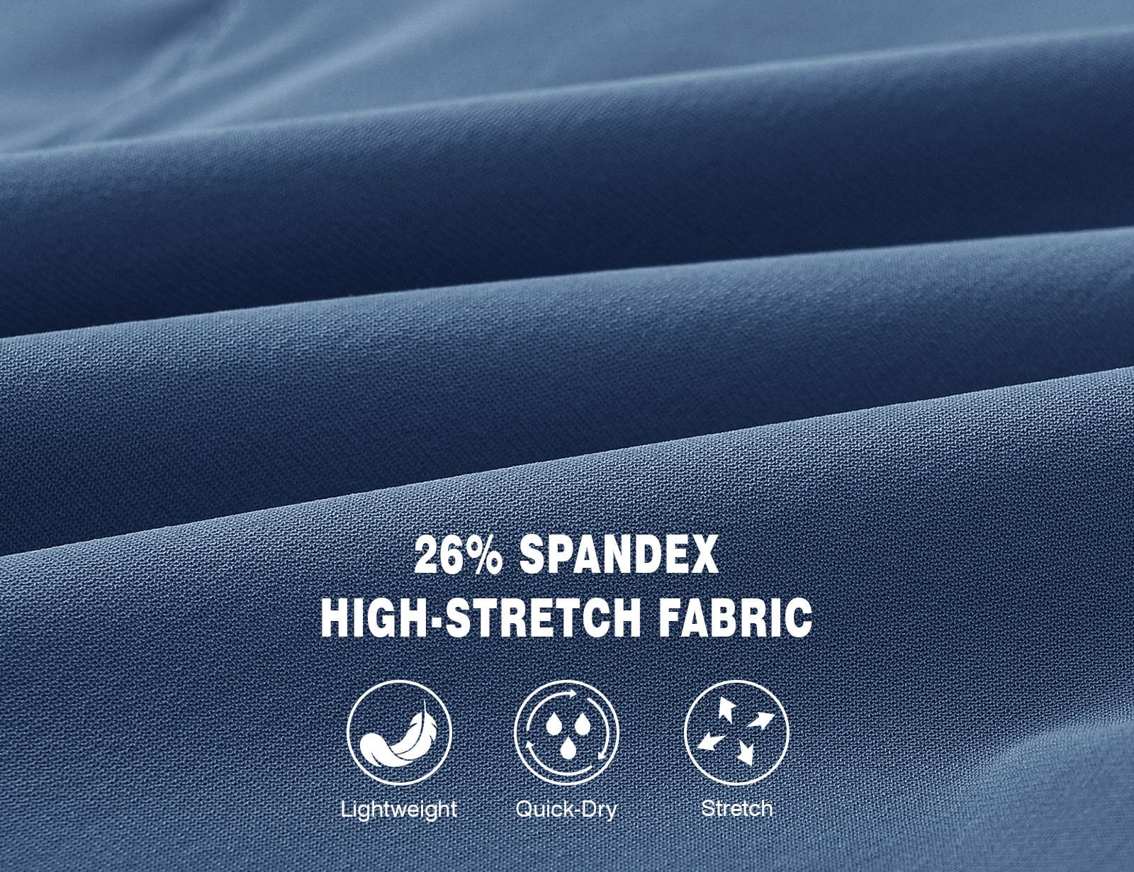 Rdruko indigo waistband closeup with silicone grip for secure fit