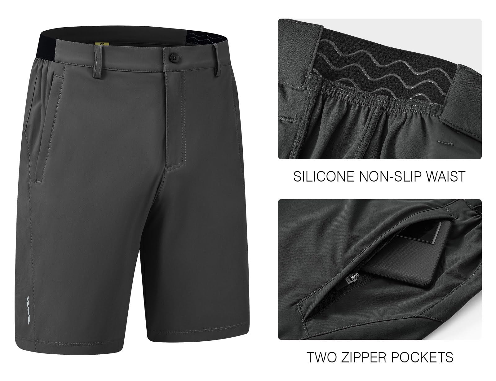 Rdruko elastic waist with silicone grip detail for secure fit.