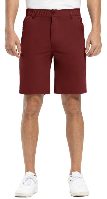 Rdruko golf shorts 9-inch inseam suits movement-friendly performance on the course.