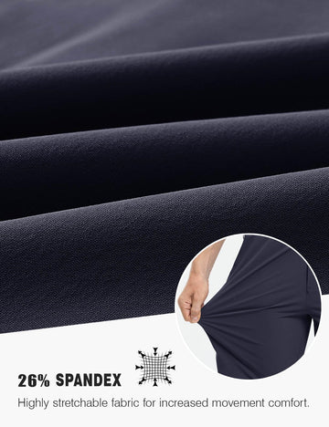 Rdruko shorts button-fly elastic waist for comfortable fit
