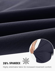 Rdruko shorts button-fly elastic waist for comfortable fit