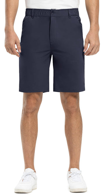 Rdruko men's golf shorts on model ready for outdoor action