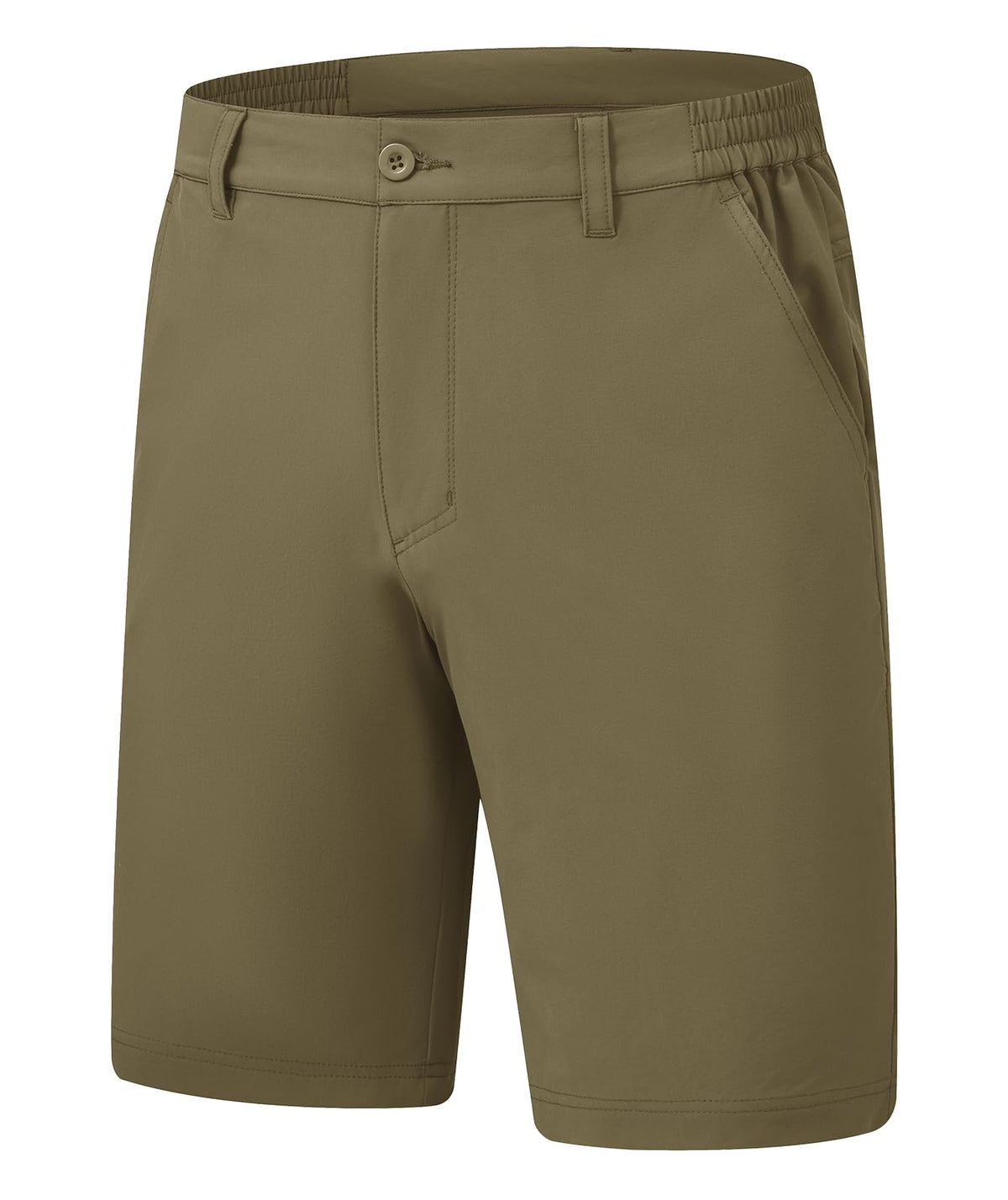 Rdruko men's golf shorts close-up of quick-dry fabric for hot-weather play.
