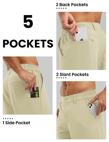 Rdruko 4-way stretch shorts support dynamic movements.
