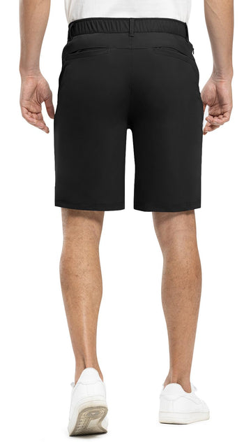Rdruko men's golf shorts back view demonstrates secure pocket layout