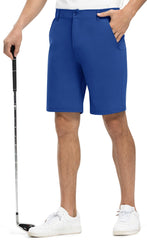 Rdruko men's golf shorts back view shows relaxed fit during swings